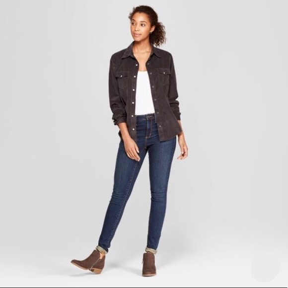 Gray MicroSuede Perforation Zipper Bootie, NWT - Picture 4 of 4